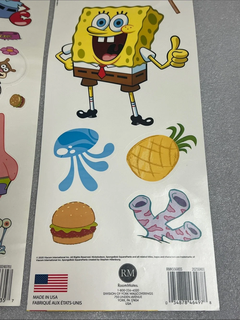 SpongeBob SquarePants Wall Decals Autocollans Stickers